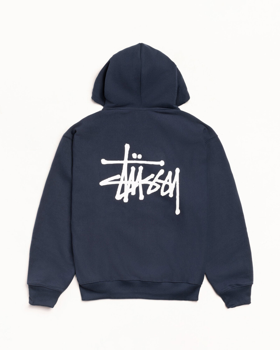 sudadera básica con capucha stüssy