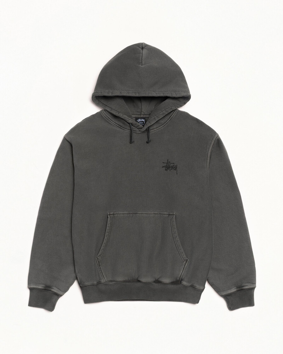 sudadera básica stüssy teñida con pigmentos