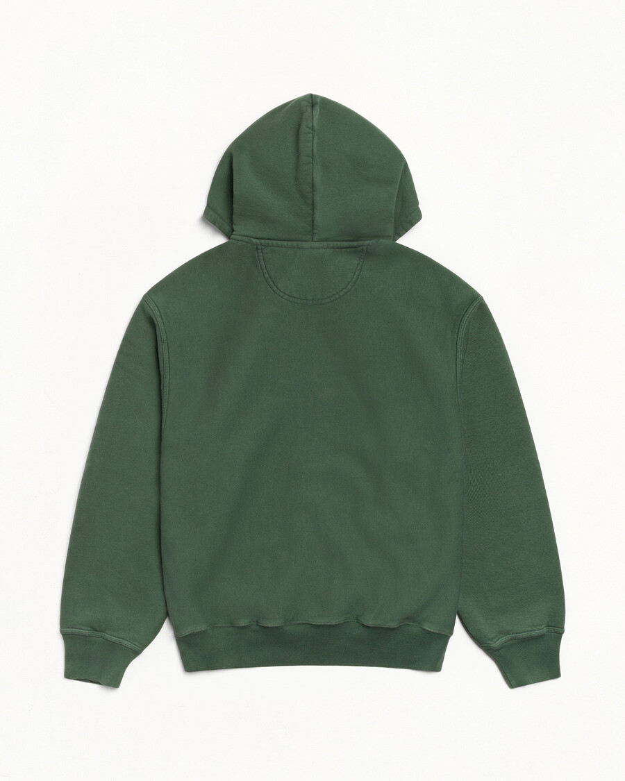 sudadera con capucha y cremallera stüssy wear teñida con pigmentos