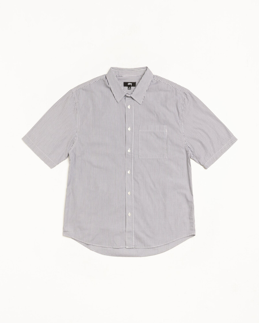 camisa de manga corta cuadrada con rayas de 8 bolas