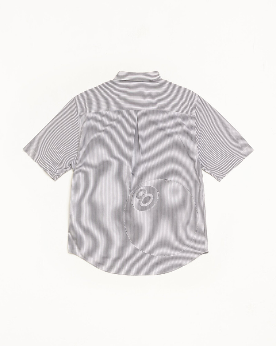 camisa de manga corta cuadrada con rayas de 8 bolas
